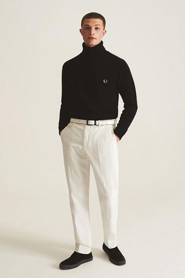 Fred Perry K3832 Miesten Neuleet Mustat | FI 1738ZUTG